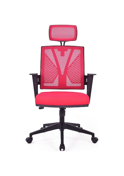 Savona Kırmızı Fileli Pls Makam Koltuğu Ofis Koltuğu Kırmızı