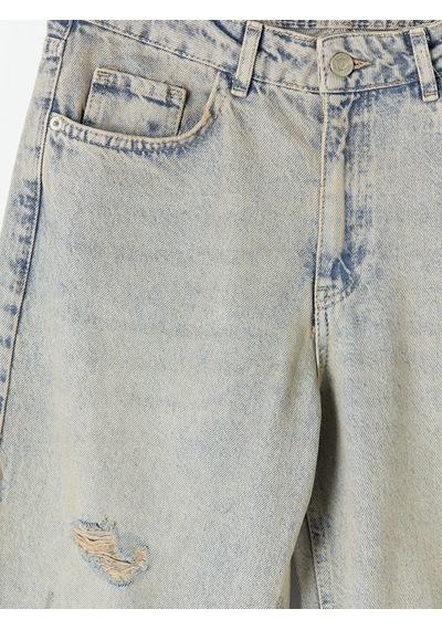 Lcw Jeans İndigo Boyfriend Kadın Jean Pantolon