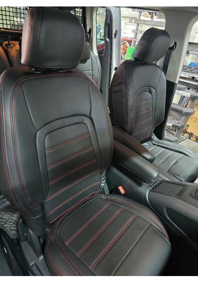 Citroen Berlingo Uyumlu Araca Özel Oto Koltuk Kılıfı 158492 Deri Siyah