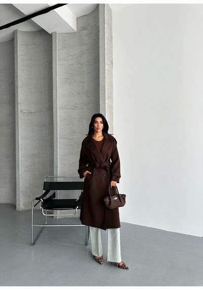 Meecy Laura Kuşaklı Yeni Sezon Astarlı Premium Kalite Rahat Kalıp Kadın Kaşe Kaban Mont Kahverengi Kahverengi Meecy Laura Kuşaklı Yeni Sezon Astarlı Premium Kalite Rahat Kalıp Kadın Kaşe Kaban Mont Kahverengi Kahverengi