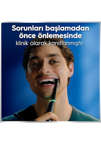 Oral-b İo6 Siyah Şarjlı/elektrikli Diş Fırçası, 2 Fırça Başlığı, Uzun Ömürlü Pil, Premium Seyahat Kabı, Yedek Başlık Kabı