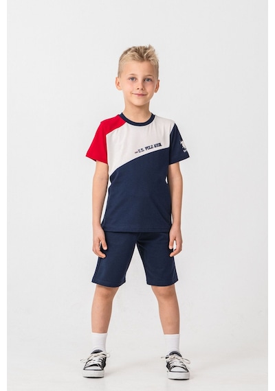 U.S. Polo Assn. Erkek Çocuk Lacivert Bermuda Takım Us2407-c-v1