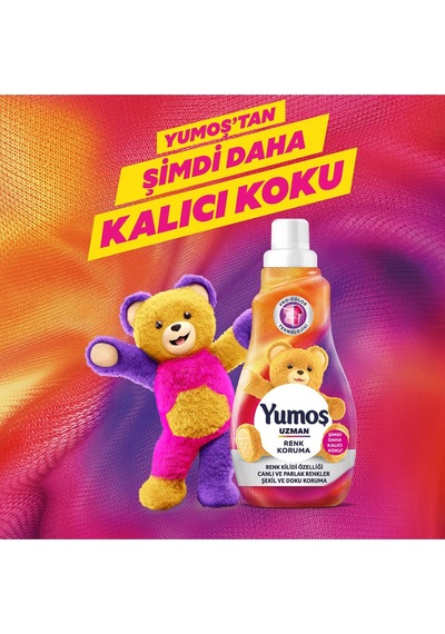 Yumoş Uzman Konsantre Çamaşır Yumuşatıcısı Renk Koruma 2 x 1200 ML