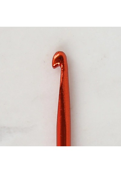 Abarta 4,0mm Renkli Metal Gagalı Örgü Şiş Tunus Tığ 25cm- Kırmızı 1 Adet