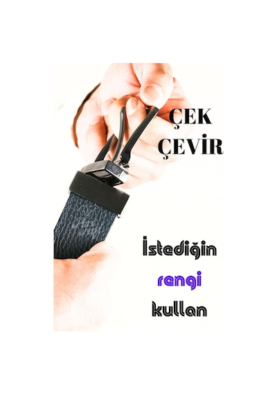 Parscraft Hakiki Deri Çift Taraflı Erkek Kemer 4 Cm Lacivert - Siyah