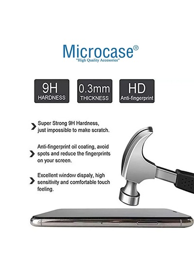 Microcase Huawei Mate 80 Pro Max Tam Kaplayan Çerçeveli Tempered Ekran Koruyucu -al3276