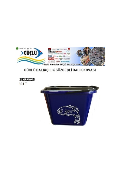 SÜZGEÇLİ BALIK KOVASI 10LT