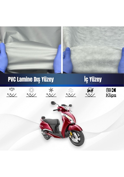 Tvs Jupiter 125 Su Geçirmez Motosiklet Brandası Motor Branda