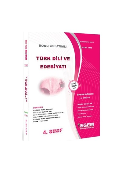 Egem Aöf Anadolu Türk Dili Ve Edebiyatı Ve 4. Sınıf Konu/soru