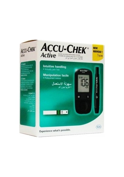 Accu Chek Active Şeker Ölçüm Cihazı + Şeker Ölçüm Çubugu 1 Kutu