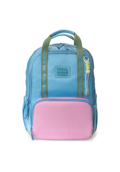 Coral High Mavi Pembe Okul Sırt Çantası 24414