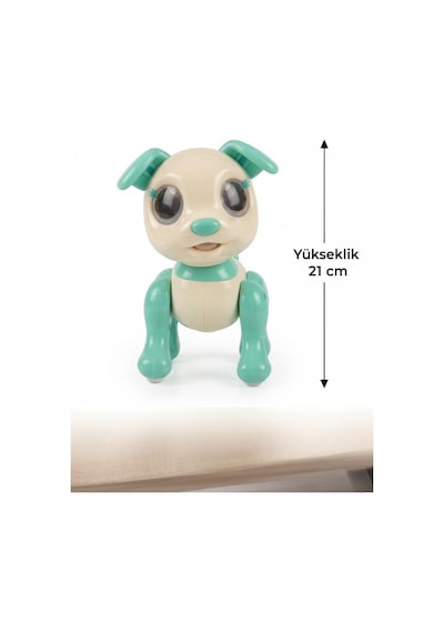Eğitici Sesli Ve Işıklı 6 Fonksiyonlu Uzaktan Kumandalı 21 Cm Eğitici Akıllı Oyuncak Robot Köpek