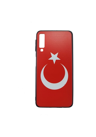 Samsung Galaxy Uyumlu A7 2018 Bayrak Desen Kılıf