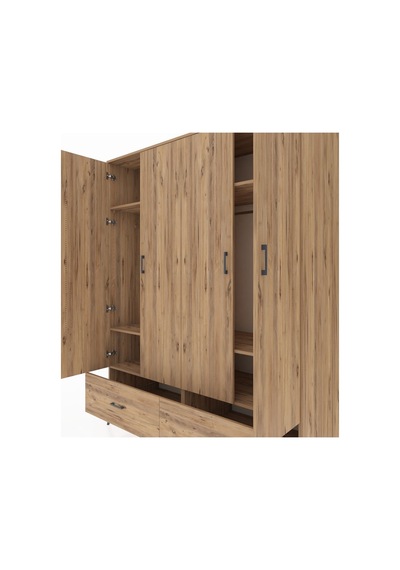 Kronos Gardrop 6 Raflı 2 Çekmeceli 2 Askılı 176x59x221 Çam-çam Çam Kronos Gardrop 6 Raflı 2 Çekmeceli 2 Askılı 176x59x221 Çam-çam Çam