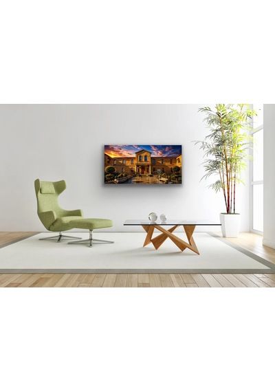 Tarihi Yozgat Lisesi Kanvas Tablo 40x80 Cm Çok Renkli
