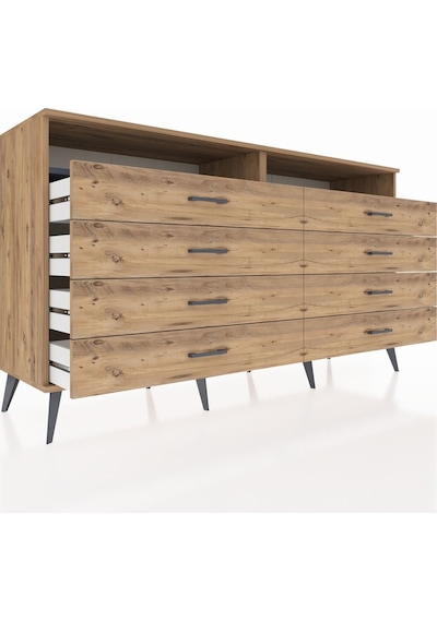 Hyperion Konsol 2 Raflı 8 Çekmeceli 176x44x99 Çam-antrasit/çam Çam-antrasit/çam Hyperion Konsol 2 Raflı 8 Çekmeceli 176x44x99 Çam-antrasit/çam Çam-antrasit/çam