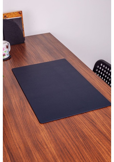 Turgut Office Deri Masa Sümeni Lacivert 60 x 35 CM