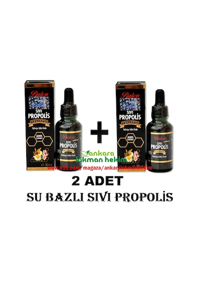 2 Adet Balen Sıvı Propolis Ekstraktı Damla Su Bazlı
