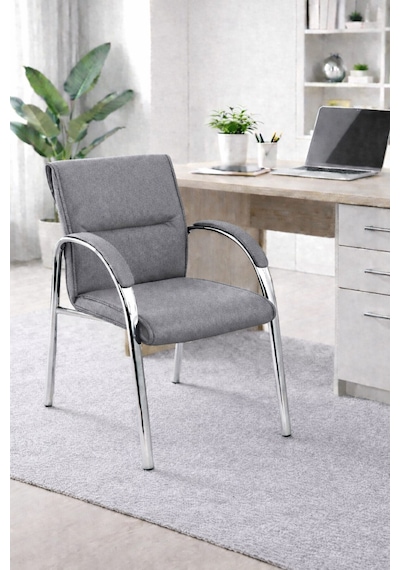 Ofis Misafir Bekleme Koltuğu Büro Sandalyesi Büro Koltuğu Gri