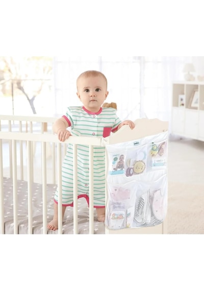 Babyjem - Yatak Başı Organizer 555 Beyaz