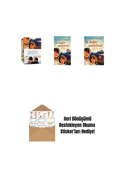 Khaled Hosseini - Kutulu Set + Ve Dağlar Yankılandı Midi Boy + Ve Dağlar Yankılandı + Okuma Sticker'ları