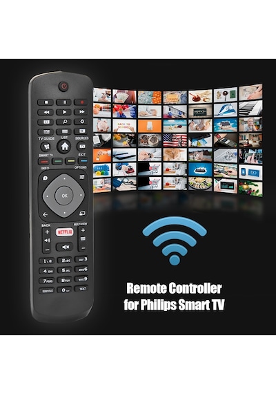Philips Uyumlu Smart Tv Netflix Tuşlu Led Tv Kumandası