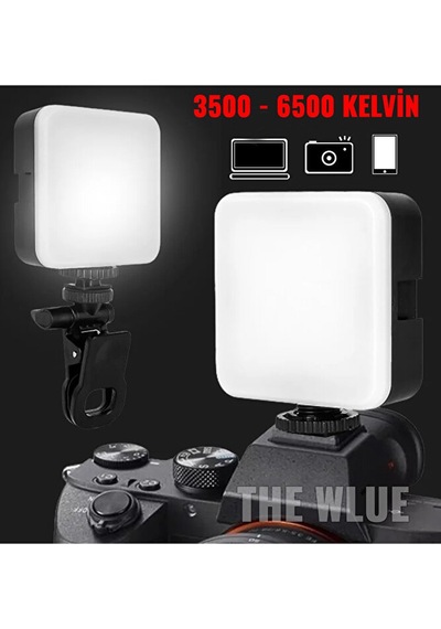 Şarjlı 100 Led Selfie Video Kamera Işığı Tripod Uyumlu Ve Mandall