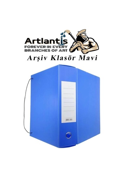 Mavi Arşiv Ve Proje Kutusu 29x36x10cm 5 Adet Arşiv Klasörü Lastikli Plastik Arşiv Klasörü Büro Okul Sınıf Mavi