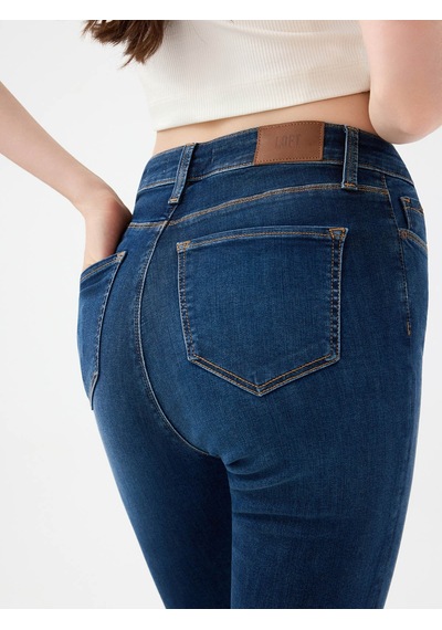 Loft Natalie Skinny Fit Koyu Mavi Kadın Jean Pantolon Lf2037056 Koyu Mavi