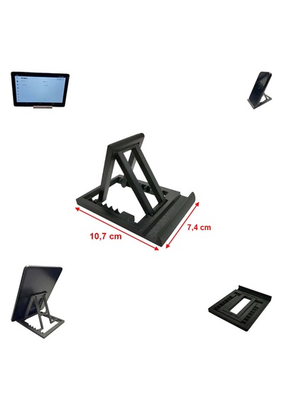 Özel Üretim Katlanabilir & Ayarlanabilir 7 Kademeli Telefon Tablet Standı Tablet Telefon Tutucu Turkuaz