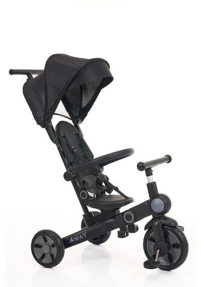 Flow 9in1 Smart Trike Çift Yönlü, Yatabilir, Katlanabilir, Denge Bisikleti Özellikli Bebek Ve Çocuk Bisikleti Siyah