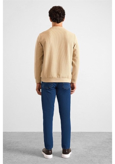 Süvari Bej Regular Melanjlı Baskısız Waffle Bisiklet Yaka Cepsiz Düz Sweatshirt Sw2013700027-bj3 Süvari Bej Regular Melanjlı Baskısız Waffle Bisiklet Yaka Cepsiz Düz Sweatshirt Sw2013700027-bj3