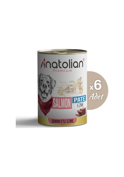 Anatolian Premium Somonlu Ezme Yetişkin Köpek Konservesi 400 gr x 6 Adet