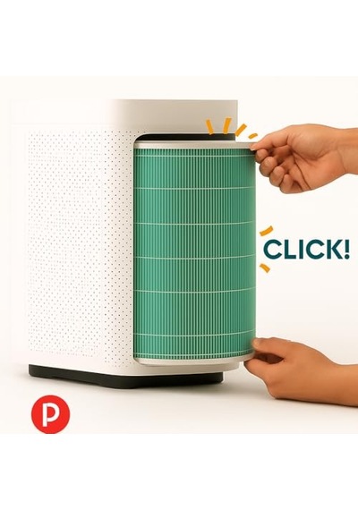 Hava Temizleyici 4 Pro Uyumlu Hepa Karbon Iç Filtre Yeşil Değiştirilebilir Karbon Filtreli 3 Katmanlı Filtrasyon Diğer