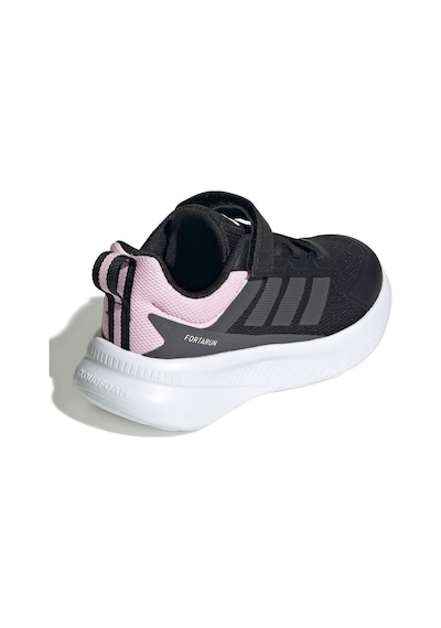 Adidas Fortarun 4.0 El C Siyah Kız Çocuk Spor Ayakkabı Siyah-Pembe