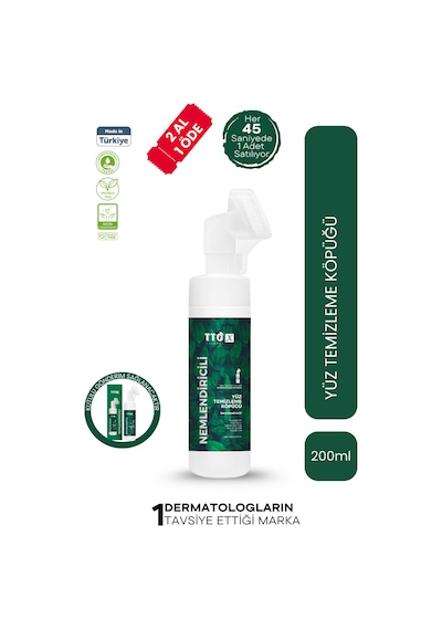 Tto X Nemlendirici Yüz Temizleme Köpüğü 200 Ml Hyaluronik Asitli Tüm Cilt Tipleri Için Günlük Kullanım