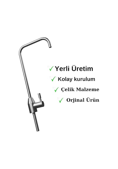 304 Paslanmaz Kare Su Arıtma Musluğu