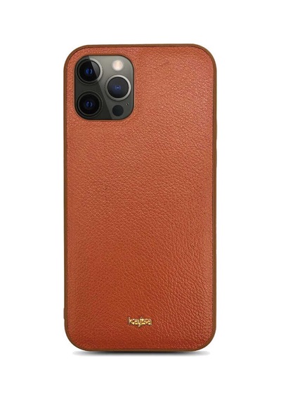 Teleplus Apple Uyumlu iPhone 12 Pro Kılıf Kajsa Luxe Collection Hakiki Deri Kapak
