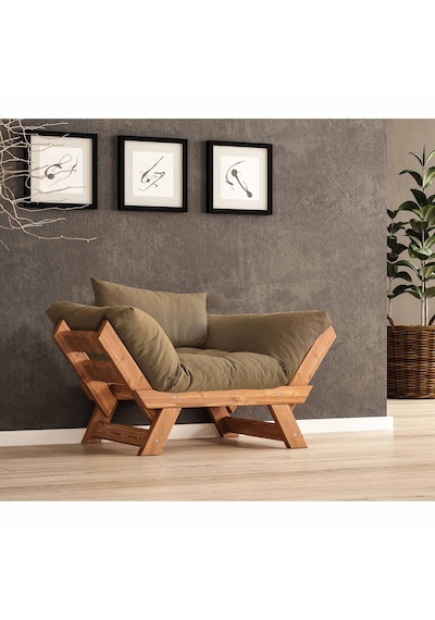 Woodesk Adalar Masif Tik-camel Renk Berjer Cpt8152-140