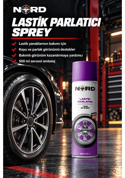 Nord Lastik Parlatıcı Sprey 500 Ml