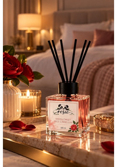 Rosie Middlemist Red Camellia 7'li Çubuklu Oda Kokusu Seti 7 X 100 Ml Seçkin Çiçeksi Koku