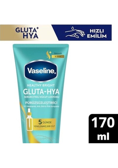 Gluta-hya Serum Etkili Vücut Losyonu, Pürüzsüzleştirici, 170 Mililitre