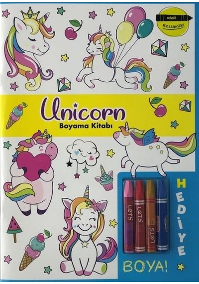 Minik Ressamlar - Unicorn Boyama Kitabı- Doğan ve Egmont Yayıncılık