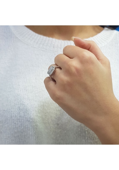 Lova 0,54 Karat Baget Pırlanta Yüzük - 1030297