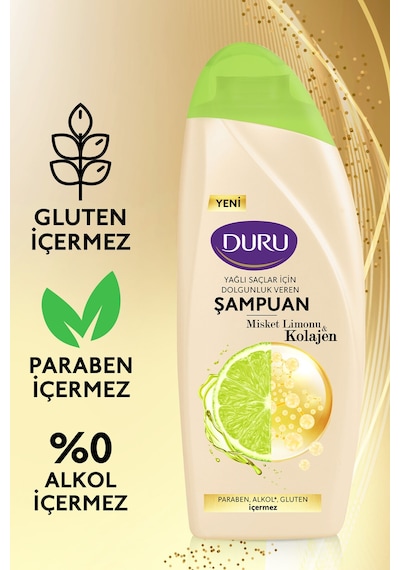 Misket Limonu&kolajen Yağlı Saçlar İçin Şampuan 3x500 Ml Tüm Saç Tipleri Misket Limonu&kolajen Yağlı Saçlar İçin Şampuan 3x500 Ml Tüm Saç Tipleri