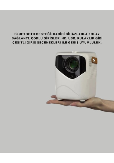 Ultra Hd Çözünürlüklü Taşınabilir Projektör 1920x1080 Piksel Görüntü Kalitesi Yeni Nesil 05584259