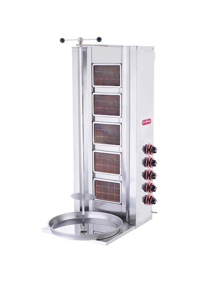 Işıkgaz Silverinox Endüstriyel Lpg Tüplü 5 Radyanlı Döner Ocağı Makinesi