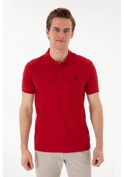 U.S. Polo Assn. Gtp04ıy026 Kırmızı Erkek Polo Yaka T-shirt Pu-8731 L