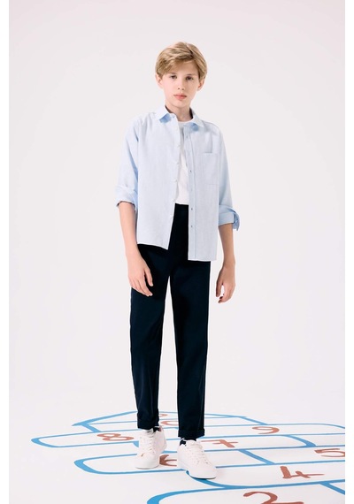 Defacto Erkek Çocuk Okula Dönüş Regular Fit Düz Paça Gabardin Pantolon U3254a625aunv253 Lacivert Defacto Erkek Çocuk Okula Dönüş Regular Fit Düz Paça Gabardin Pantolon U3254a625aunv253 Lacivert