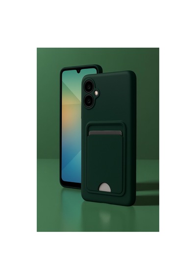 Samsung Galaxy Uyumlu , A06 Kılıf Kelvin Kartvizitli Silikon - Mavi